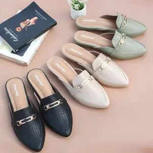 CZ - Cheung Kuedz Jenifer Sandal Slop Mules Wanita 704 Sendal Sol Karet