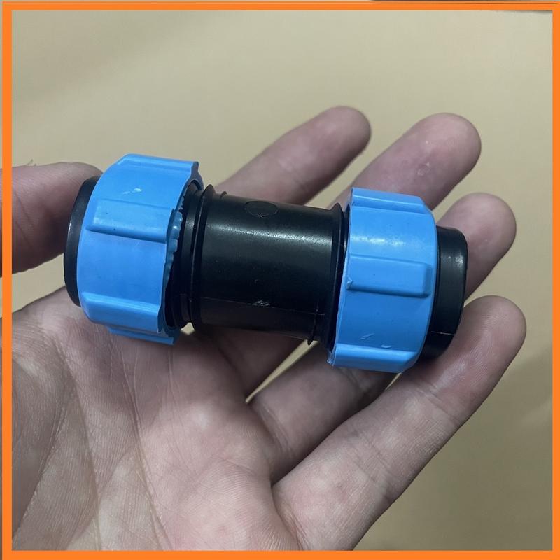 Nối ống tưới phun mưa, ống tưới dẹp phi 27, nối 2 đầu ống