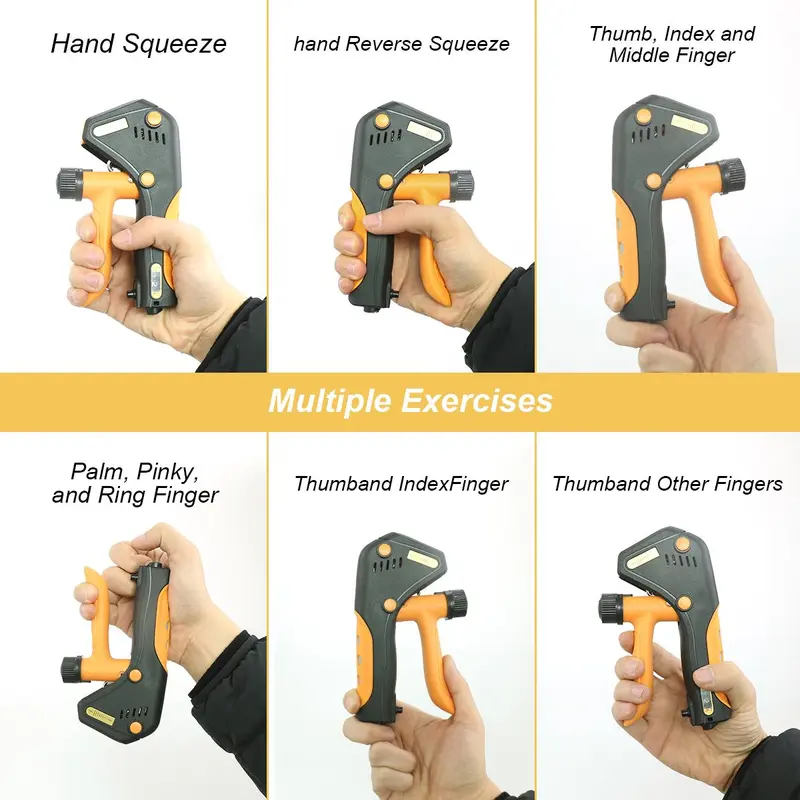Hand Grip Strengthener, Adjustable Resistance 20-264 lbs Hand Grip Exerciser, Hand Grip Training Equipment For Athletes Muscle Training & Injury Recovery, Gymtok 7
