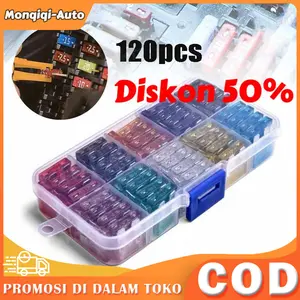 [Ready Stock]120 PCS 11mm Sekring Mikro/Fuse Mikro/Sekering Tancap Micro 5A 10A 15A 20A 25A 30A