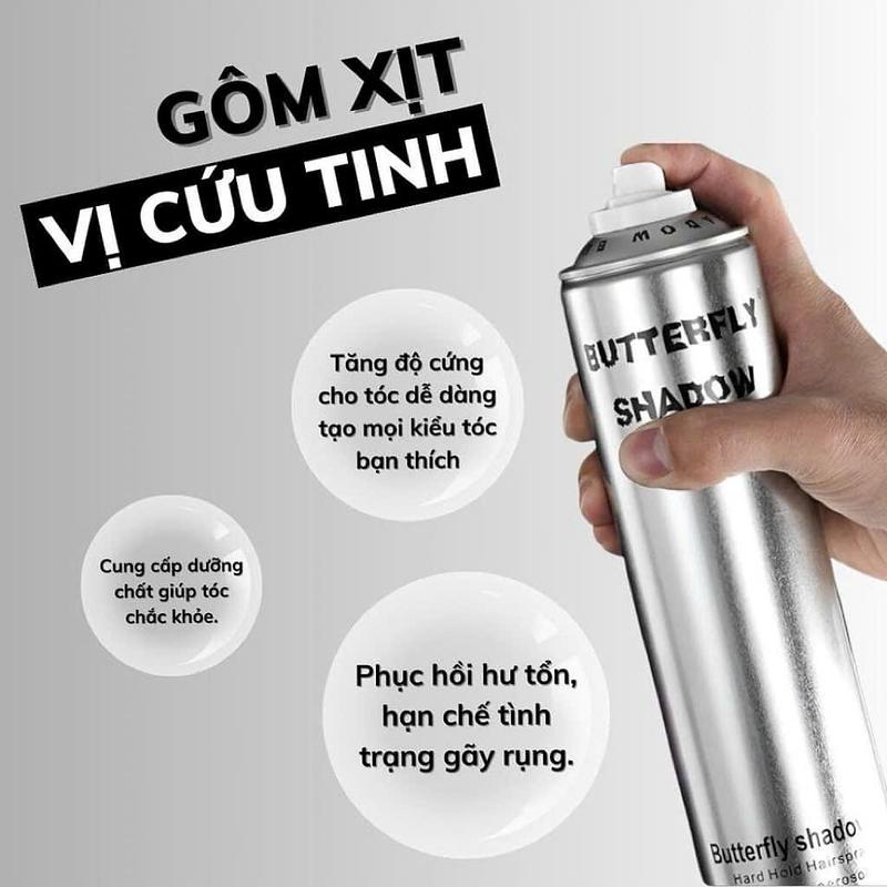 Product Introduction of Gôm xịt tóc Bạc 150ml,320ml,600ml, Gôm bạc giữ nếp tạo kiểu nam nữ 4