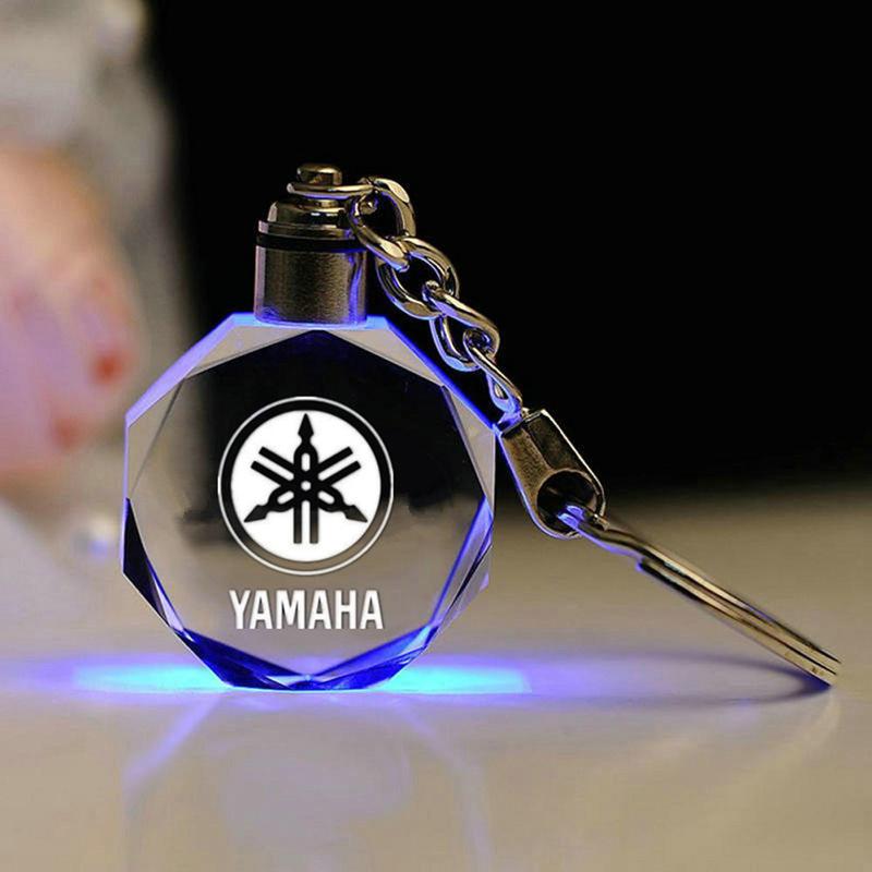 Motorcycle KeyChain LED Light 7Color Crystal Key Chain Suitable ...