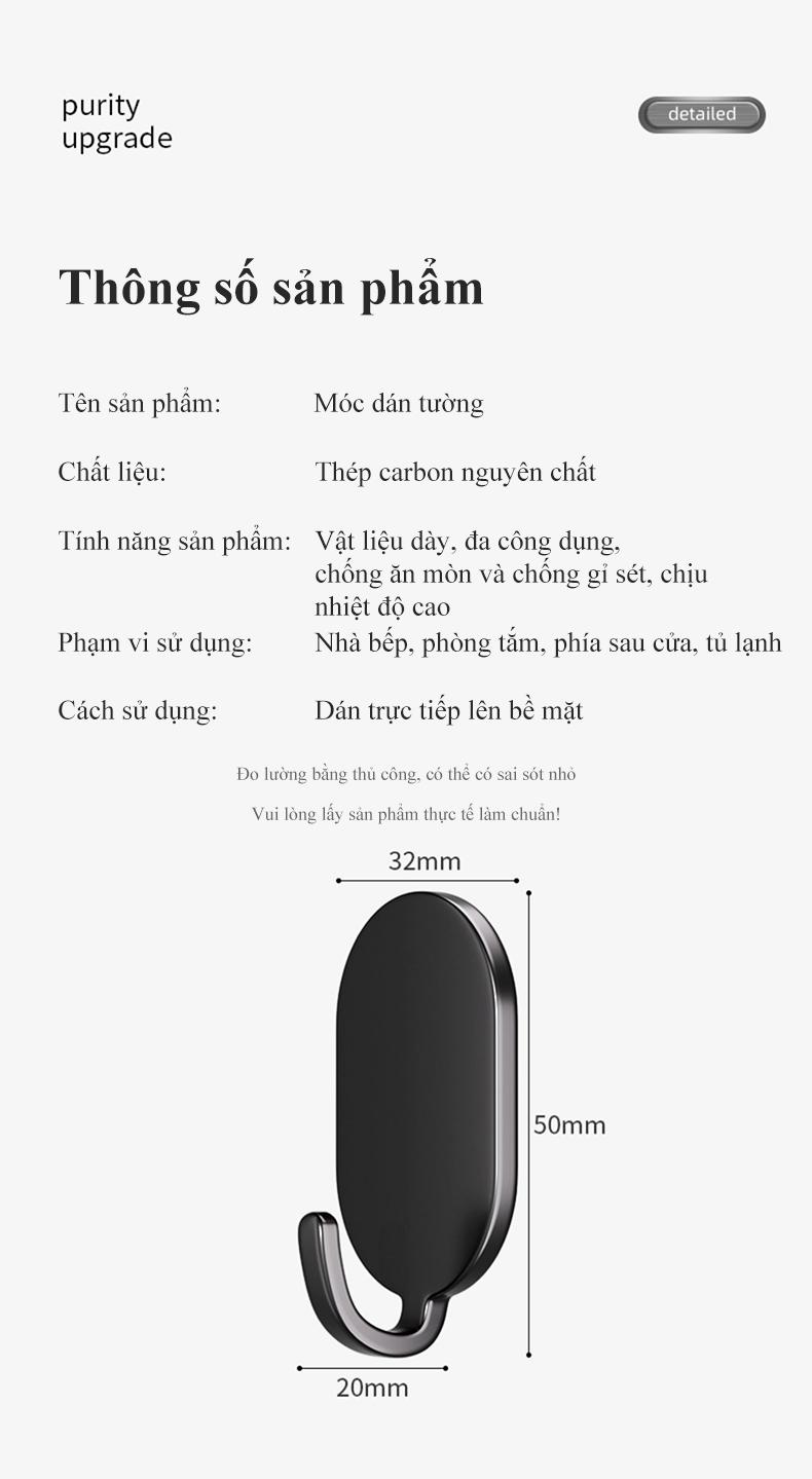 Product Introduction of Móc dán tường HOMELOVE Móc treo đồ đa năng dán tường siêu dính không cần khoan chịu lực tốt thép nguyên chất không gỉ Decor Phòng 27