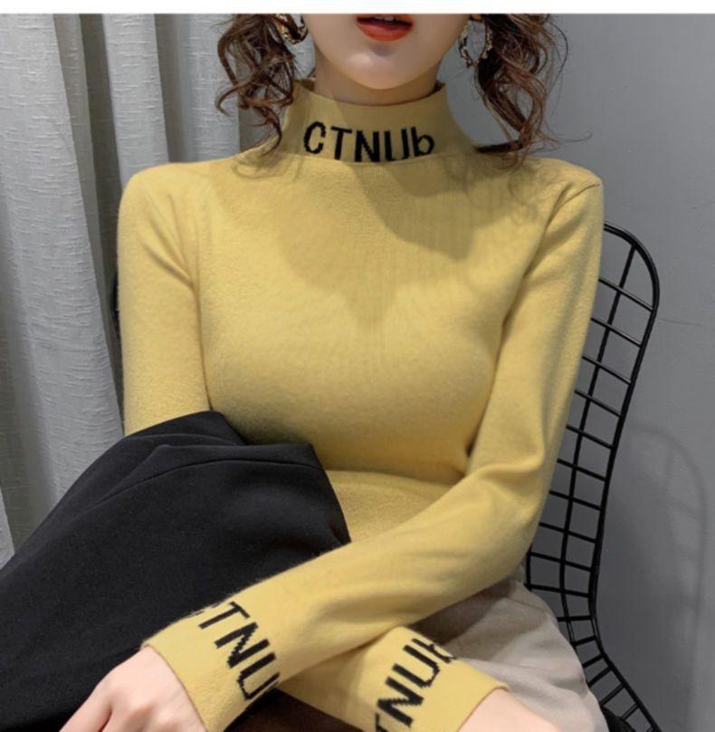 Product Introduction of Áo Lớp Nền Giữ Nhiệt Dralon, Nửa Cao Cổ, Dành Cho Nữ, Mùa Thu Và Mùa Đông, Lót Lông Cừu, Dày Dặn, Ngoại Cỡ, Thích Hợp Cho mm Béo (100,00kg), Áo Phông Đồ Lót, Năm 2025 30