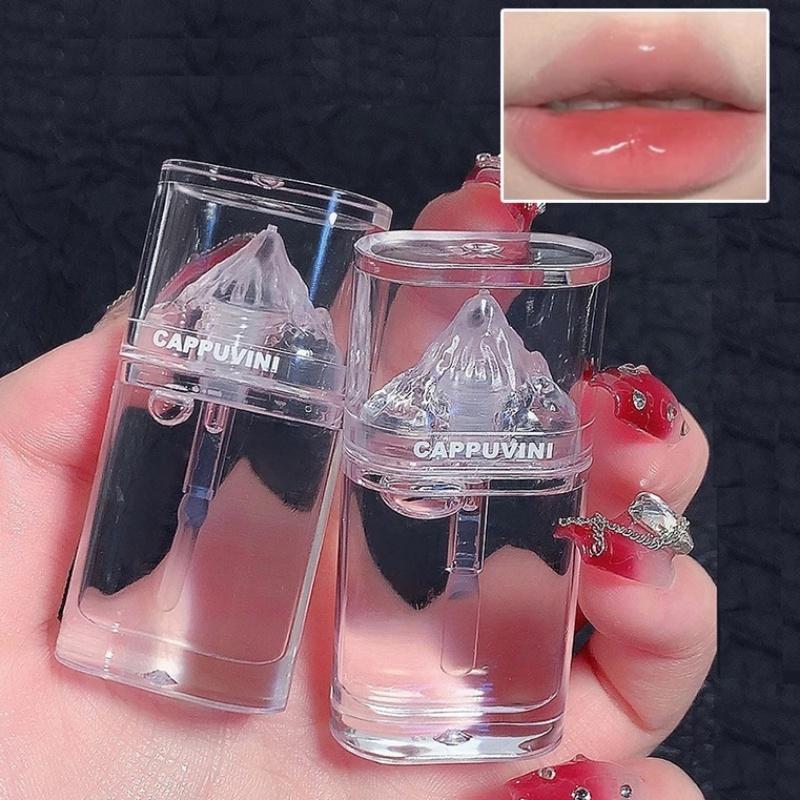 Son Bóng Gương Núi Băng, Son Bóng Thủy Tinh Lung Linh Lâu Trôi, Son Môi Dạng Lỏng Tráng Men, Son Dưỡng Môi Dưỡng Ẩm Không Thấm Nước, Mỹ Phẩm Trang Điểm