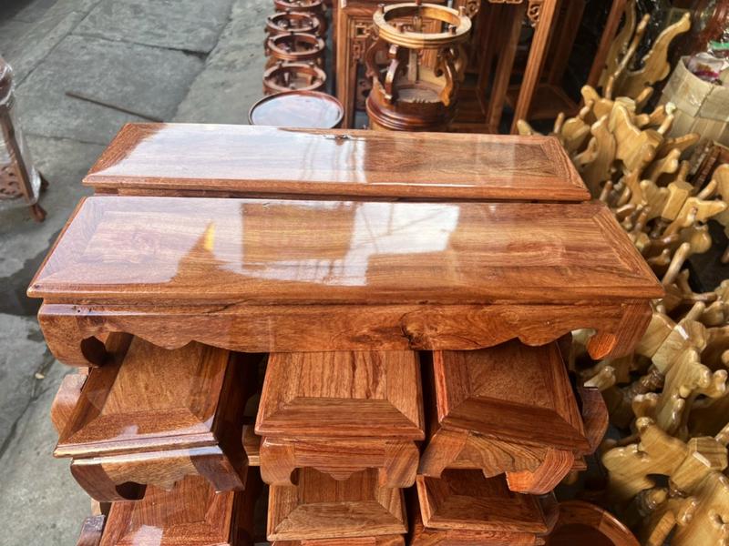  Đế kê khung ảnh thờ gỗ Hương đồ dùng phòng thờ nhiều kích thước cao 10 cm sâu 13 cm Decor Decor Phòng Đồng 