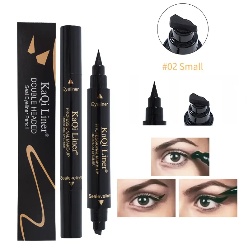 Double Head Seal Eyeliner Waterproof non-smudging Delta Wing Tail Seal Eyeliner