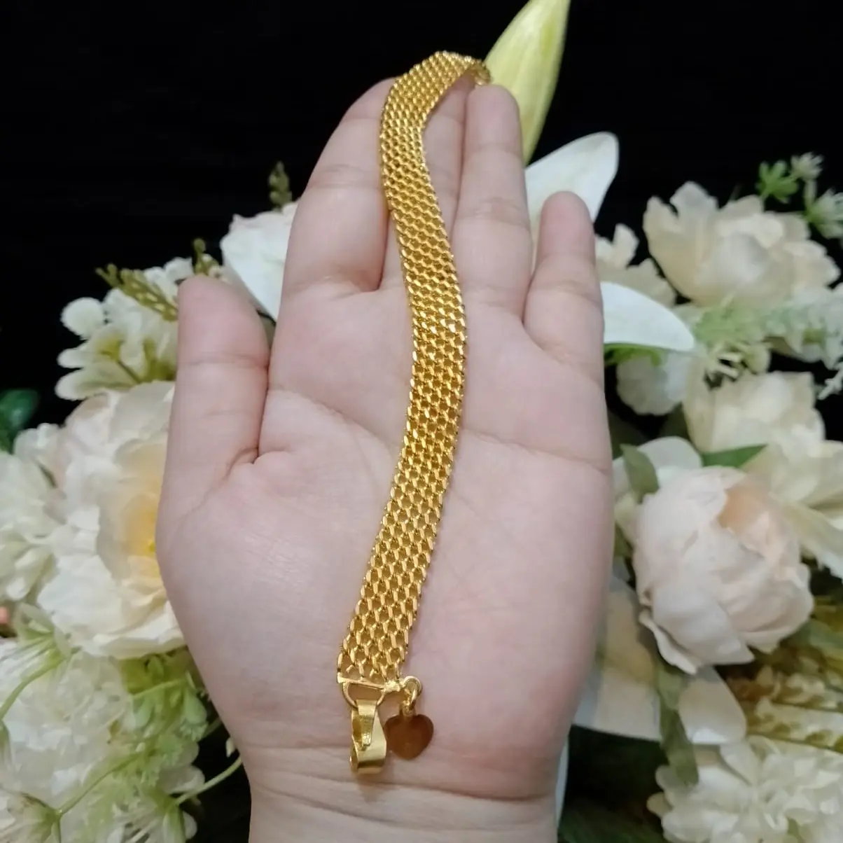 Perhiasan Gelang Rantai Rapat Tercantik