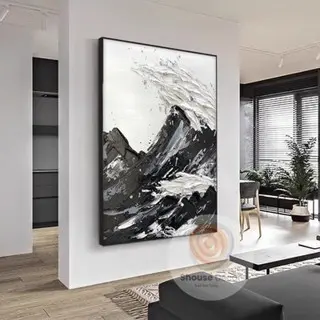 Tranh Treo Tường Tráng Gương Khung Nhôm Hệ Cao  CấpTráng Gương 3D Trừu Tượng Bắc Âu Decor Nhà Cửa/ Đồng Phòng Khách