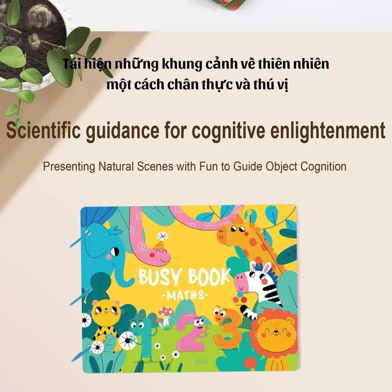 Đồ chơi Montessori, học liệu bóc dán toán học thông minh nhiều chủ đề cho bé. 4
