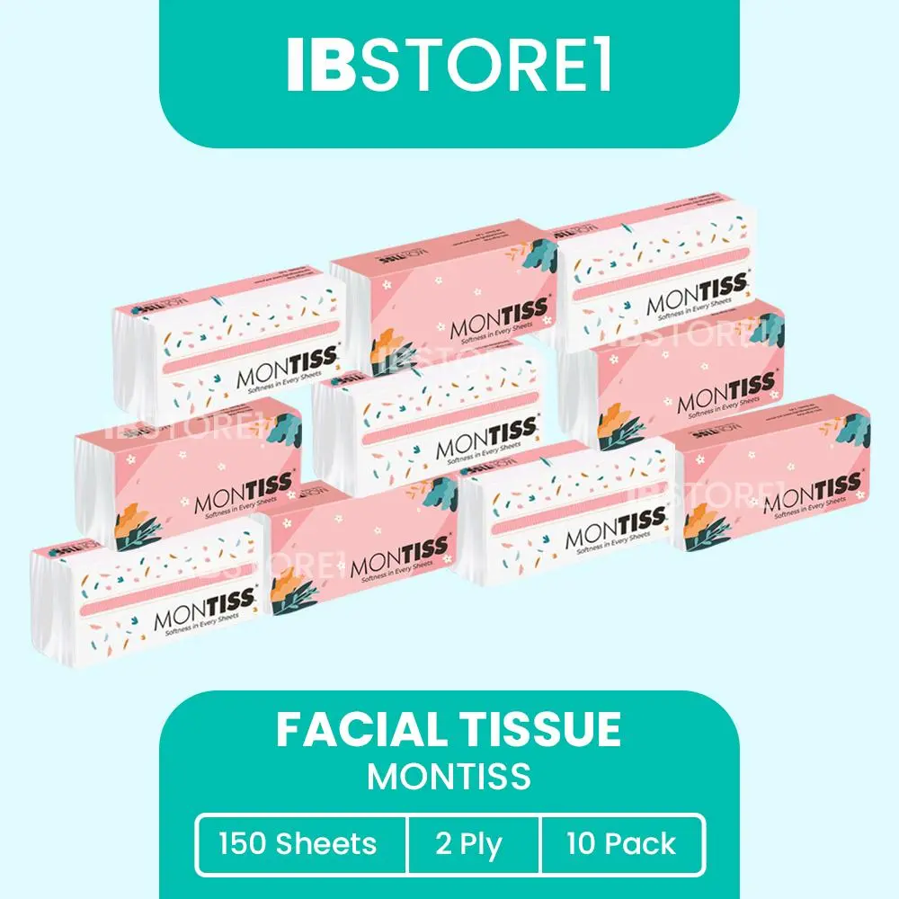 Tisu Montis 150 sheet Paketan isi  10pcs / 8pcs / 6pcs Paket Facial TIssue Montiss  Tisu Wajah Kecantikan Halus Harga Promo Murah gratis Ongkir dan BIsa COD tisu murah  promo tissue murah