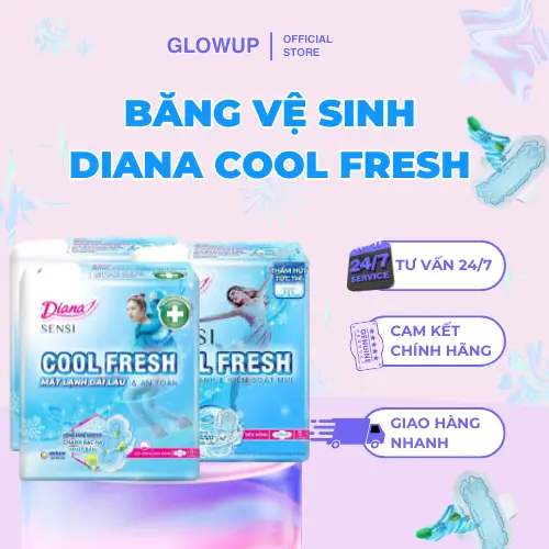 Băng vệ sinh DIANA Sensi Cool Siêu Thấm, Dễ Chịu