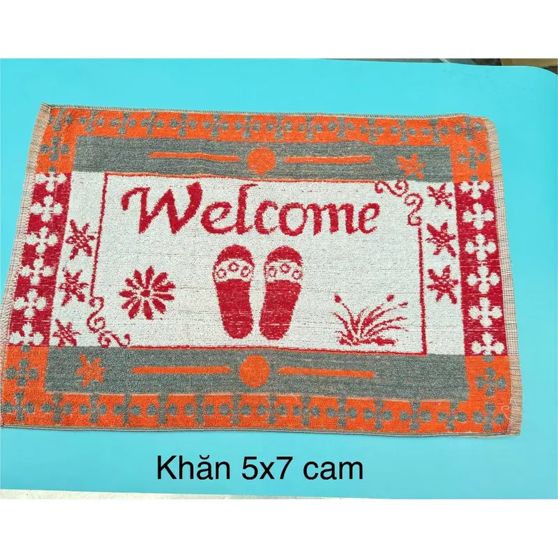 Thảm khăn chùi chân bình dân - Gia Dụng Phúc Hưng Phát size 40x60,50x70 giao màu ngẫu nhiên cho khách, lựa nhắn tin. 1