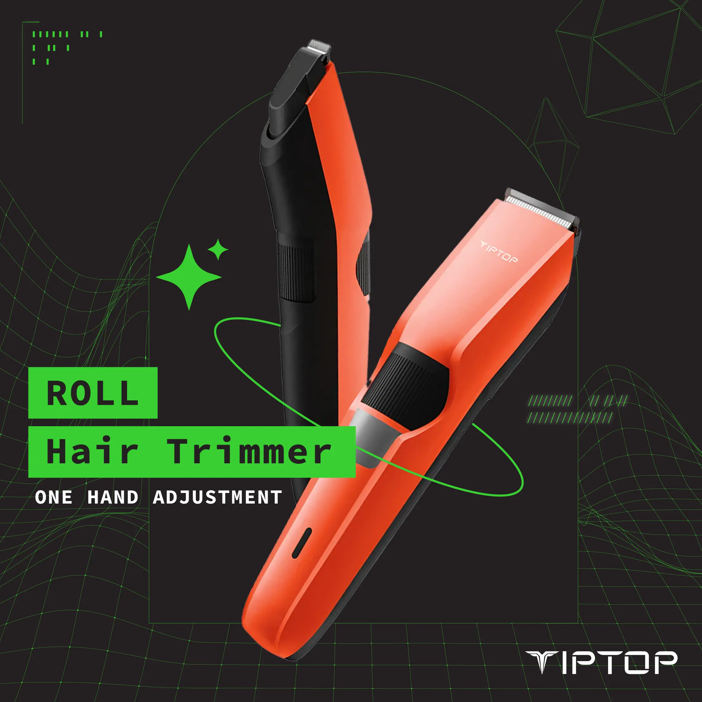 TIPTOP ROLL series Mesin Potong Rambut Elektrik| PenCukur Rambut Hair ...
