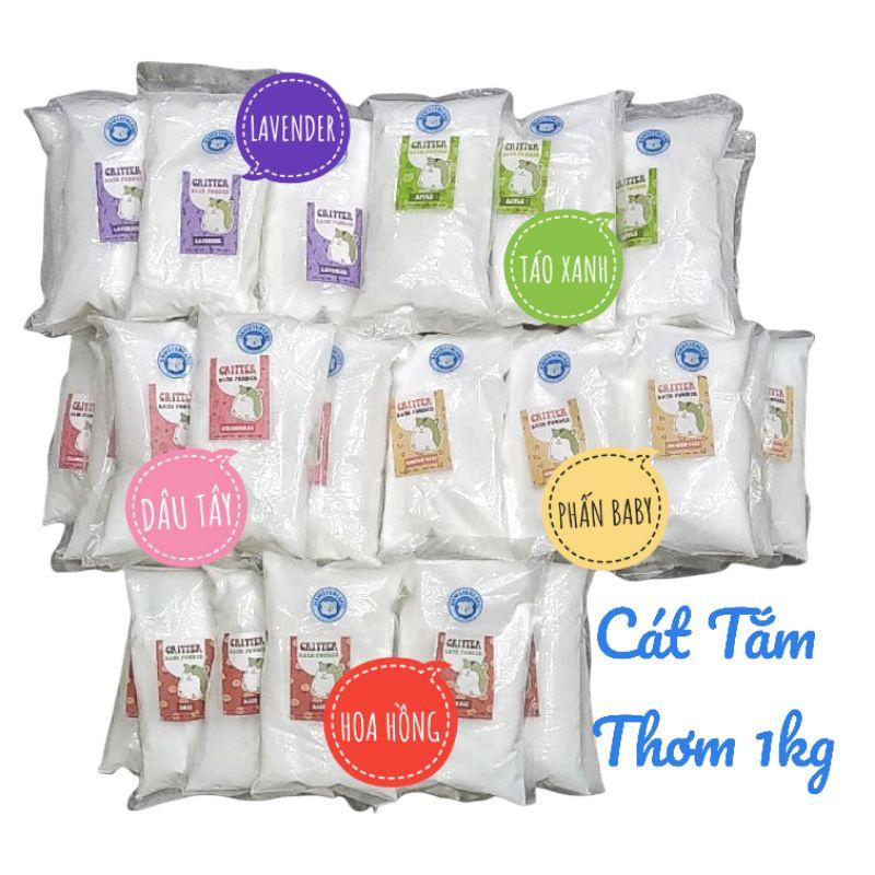  Cát Tắm Thơm Bịch Túi 1kg - 5 mùi tự chọn cát vệ sinh & làm mát Hamster để bé luôn sạch sẽ & thơm tho 