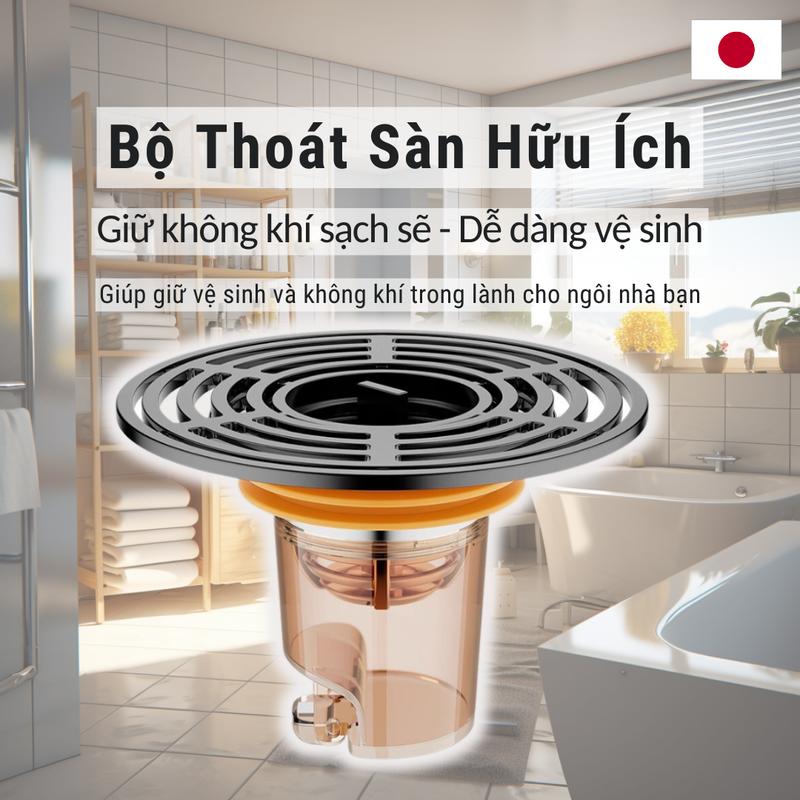 PHỄU THOÁT SÀN NGĂN NGỪA MÙI HÔI, CÔN TRÙNG VƯỢT TRỘI. 2