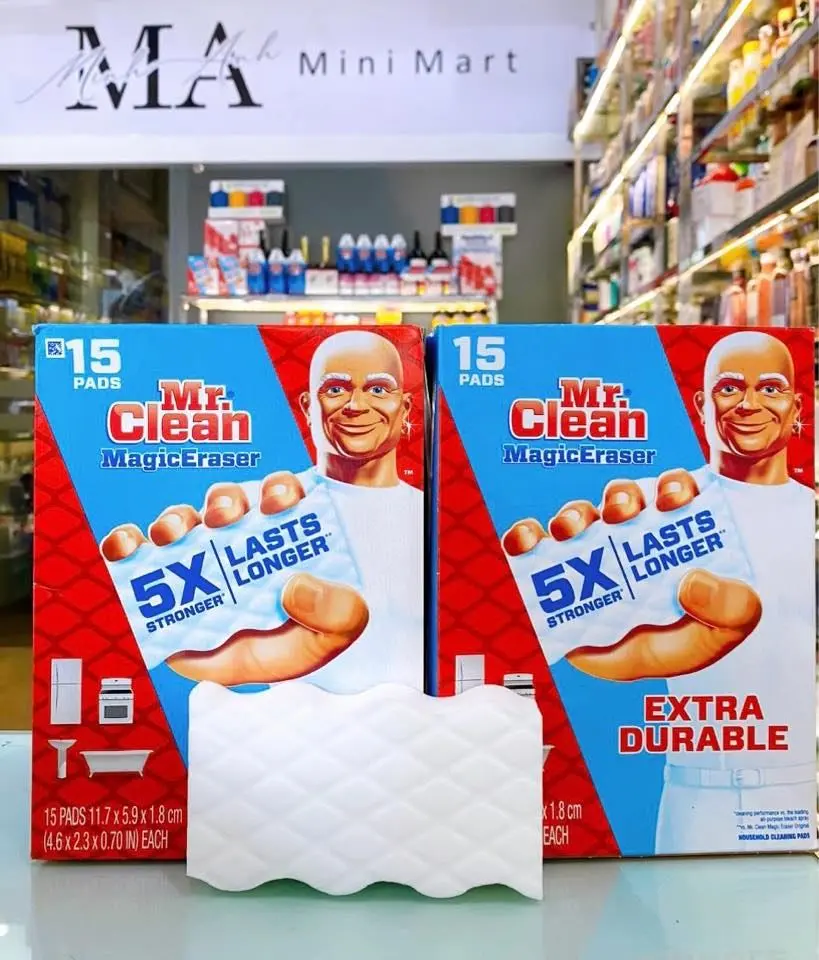MIẾNG BÔNG TẨY RỬA MR CLEAN MAGIC ERASER 5X STRONGER 2 miếng