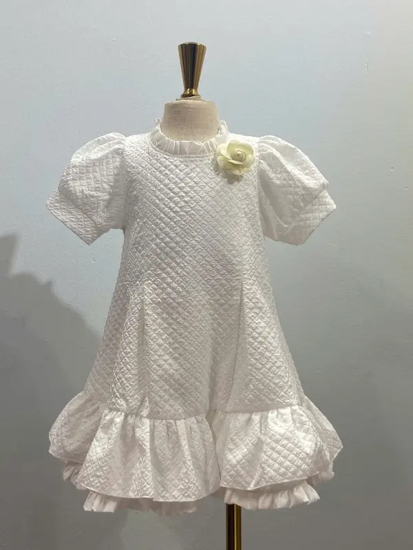 Đầm Tiểu Thư Gấm Nâu cho bé 9-30kg- Minna fashion 2