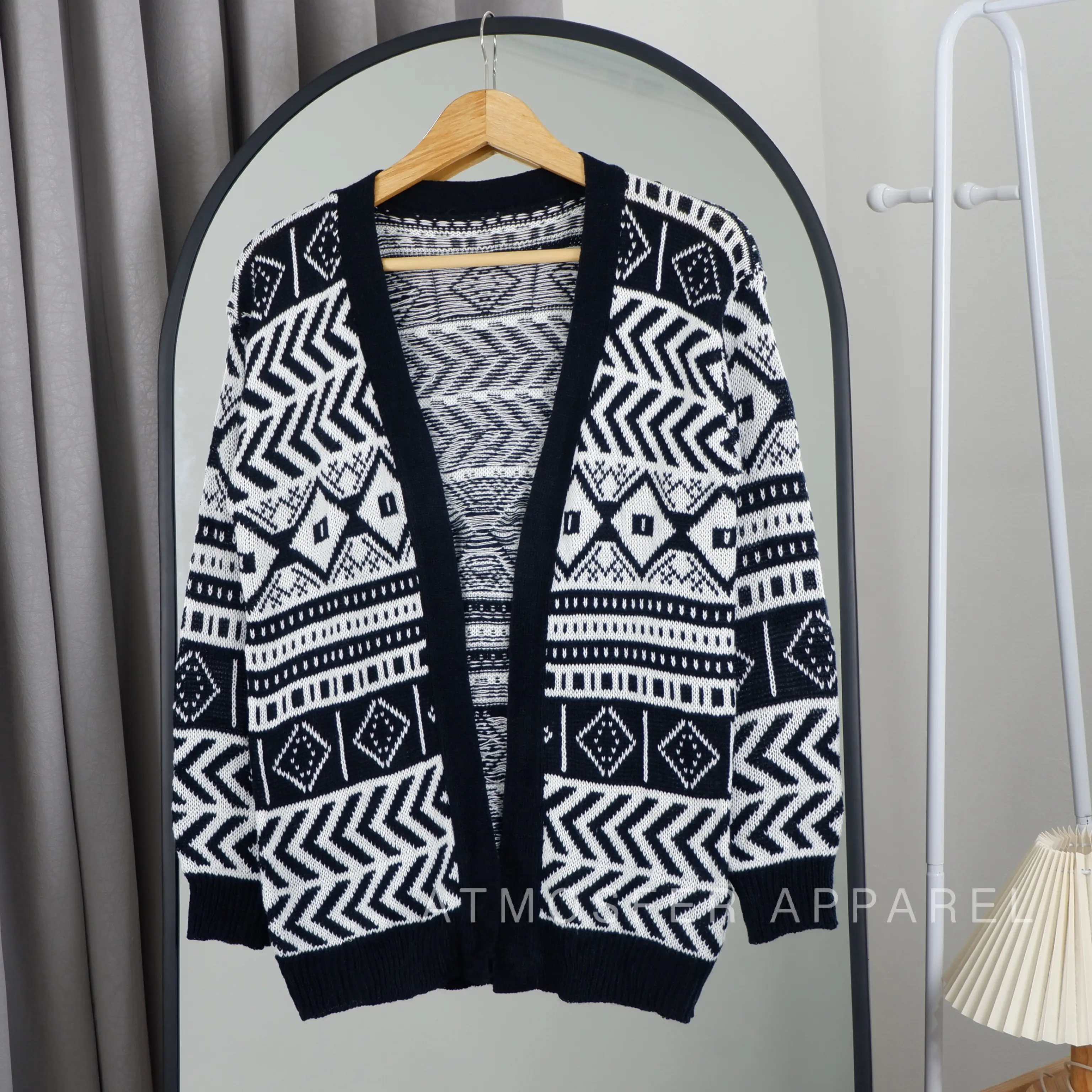 Airy Bohemian Cardigan Outer Rajut Wanita Fit Oversize Knitwear Atasan Kardigan Panjang Casual Sweater Lembut