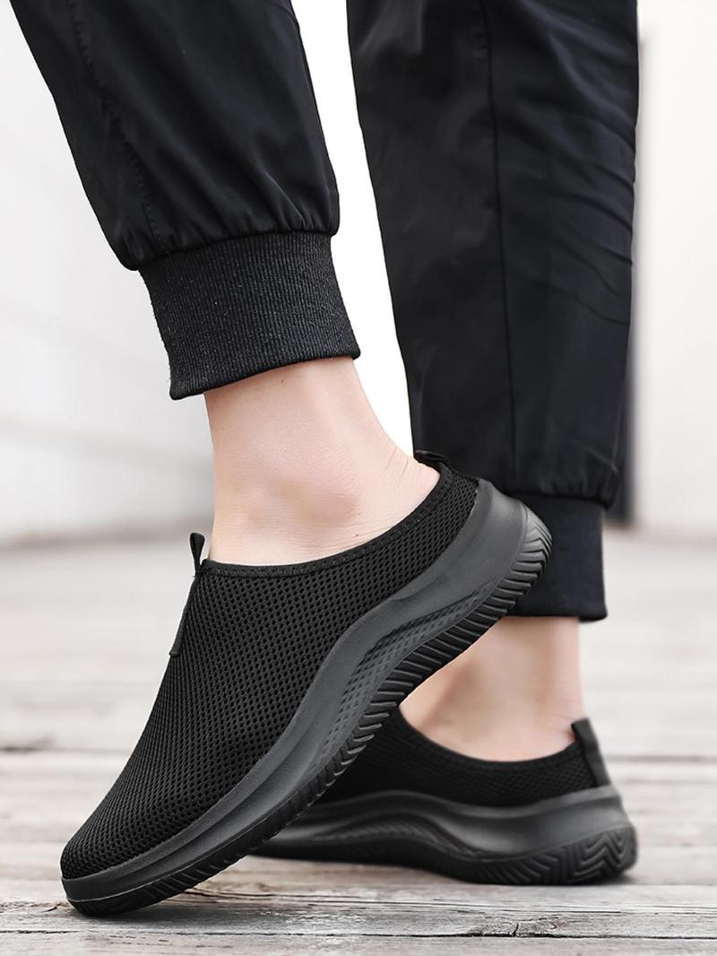 Product Introduction of Men's Mesh Breathable Lightweight Sneakers, Casual Comfortable Slip on Sports Running Shoes, Fashionable Sneakers for Daily Wear 1