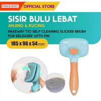 Gambar Pakeway T10 Self Cleaning Slicker Brush/ Sisir Bulu Anjing Kucing - Sisir Bulu Anjing Kucing dari M-Pets Volk Pets Indonesia Kota Tangerang 5 Tokopedia