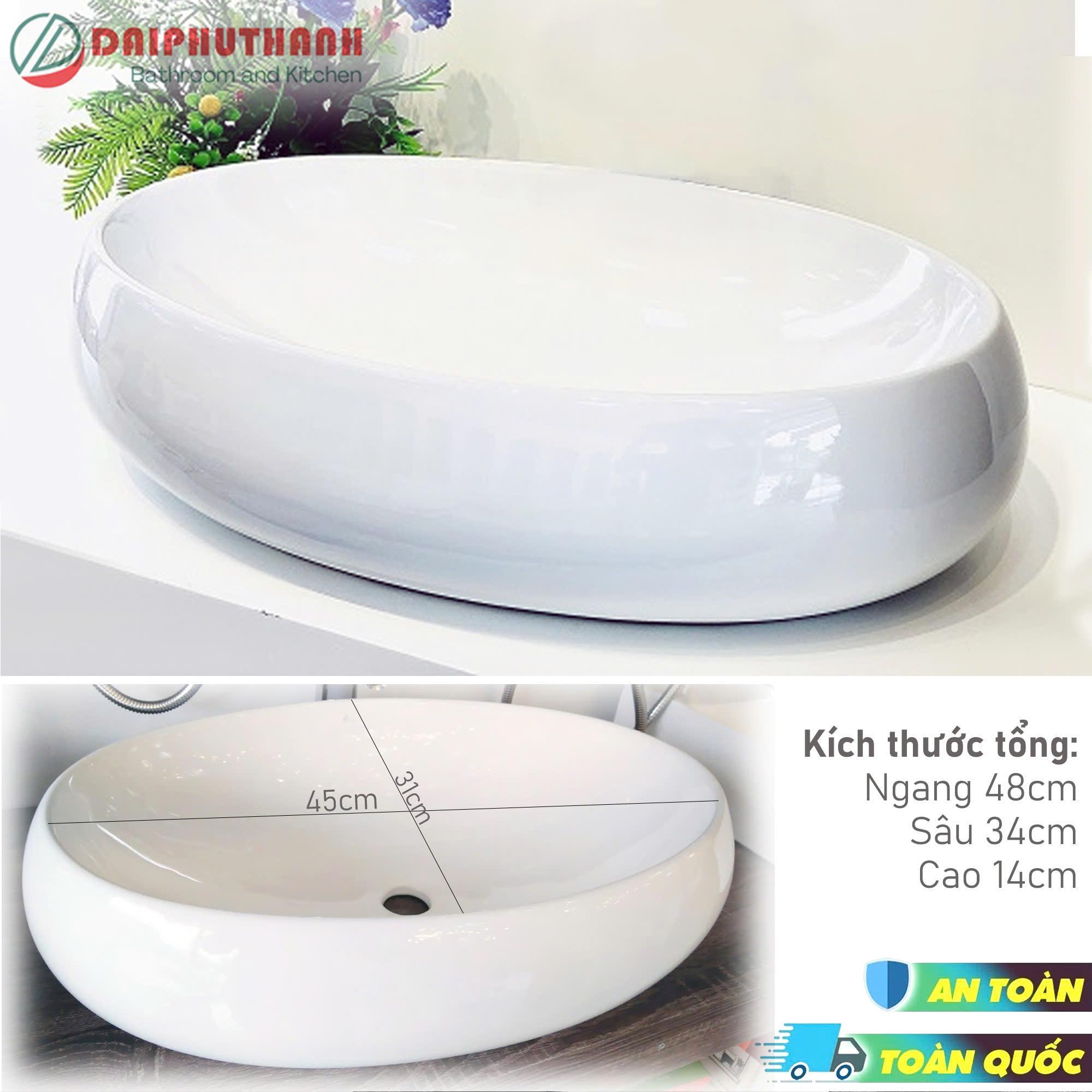 Chậu Rửa Mặt Lavabo Đặt Bàn - Nhiều mẫu Tròn, vuông, chữ nhật, oval,..