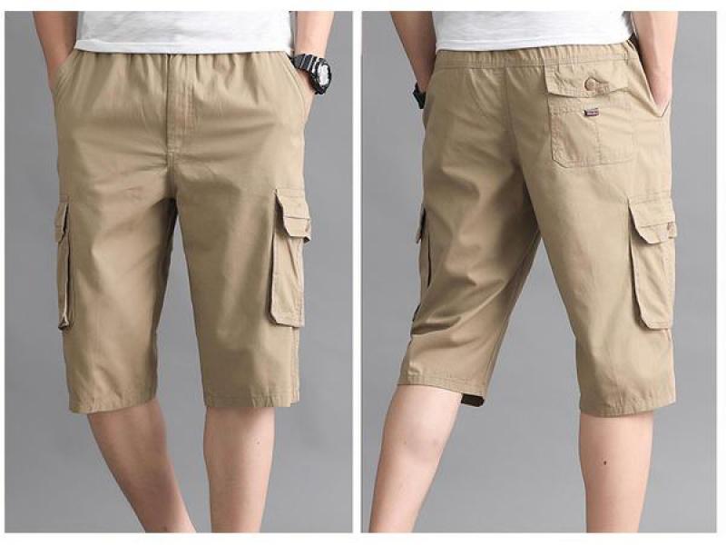 Product Introduction of Summer Men's Casual Middle-Aged Cropped Pants Dad Workwear Shorts Middle-Aged and Elderly Cotton Loose Breeches Thin Pirate Shorts Menswear Lingerie 15