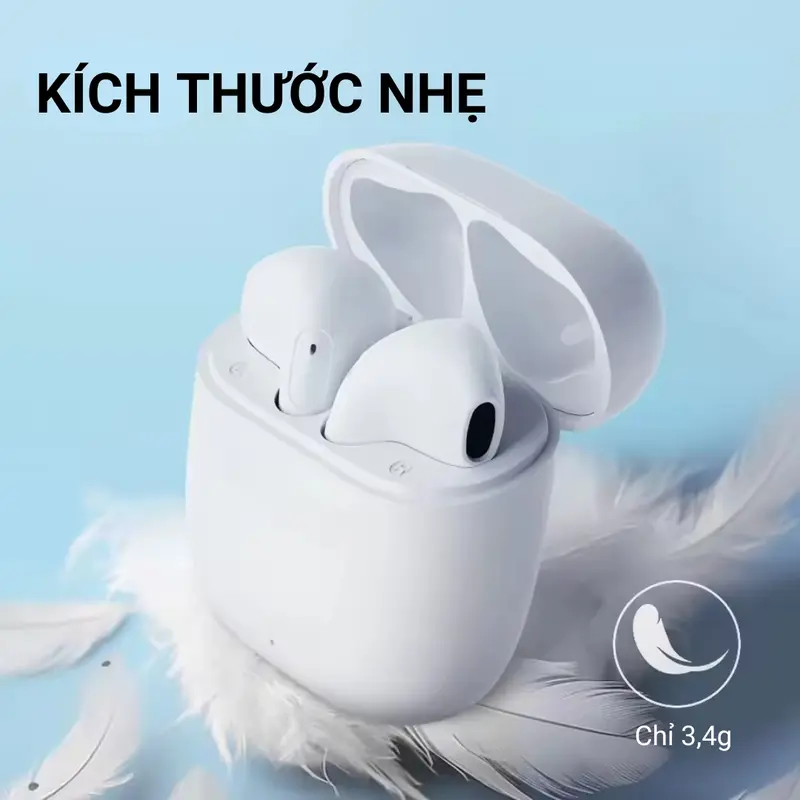 LoVu Tai nghe Bluetooth không dây HELO X1C, Blt 5.3, Pin tới 4h, Âm thanh chân thật, Driver 13mm, Bảo hành lỗi 1 đổi 5