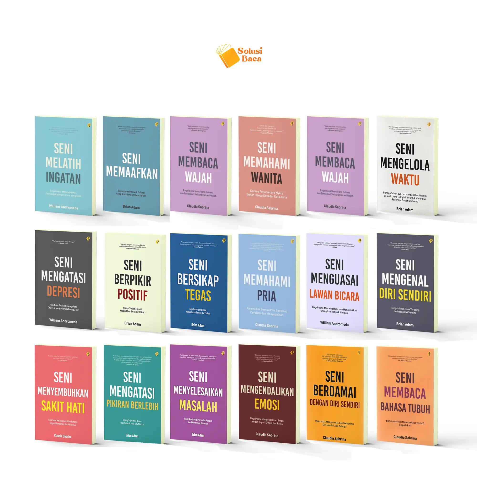 SolusiBaca | 99k Dapat 4 (Pilih 3 Buku Bonus Blocknote) - Buku Seri Seni Menjalani Hidup - Buku Motivasi | Bright Publisher
