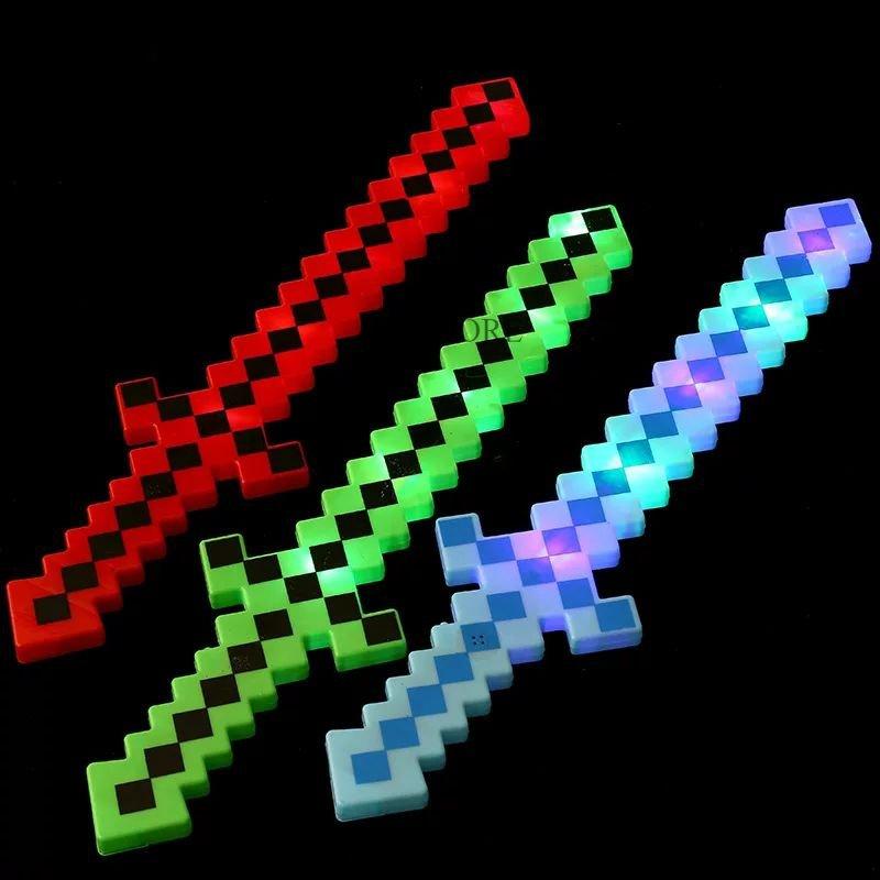 Mainan pedang Viral MINICRAFT Pedang Kotak Panjang Lampu Musik Action Figurr Anak Led Toy Anak Led Toy 0