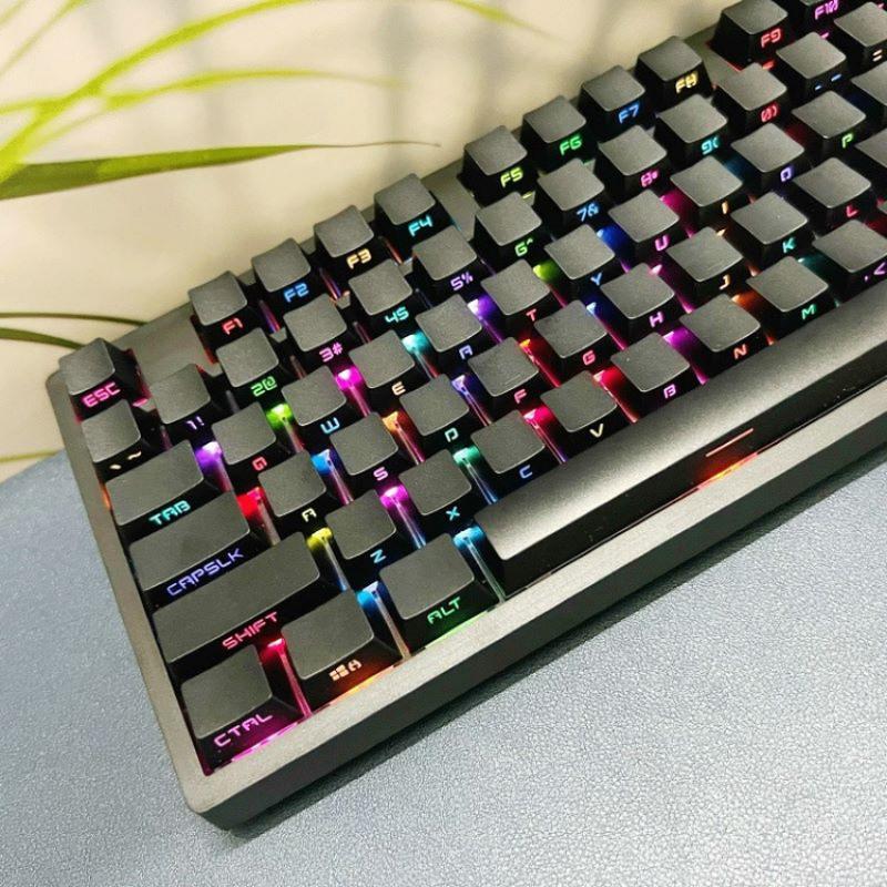  Keycap Xuyên Led Double Shoot Ninja Side Print Khắc Cạnh Dùng Cho Bàn Phím Cơ Mạch Xuôi Như DareU EK75 Monka Profile OEM Chất Liệu PBT Cao Cấp 