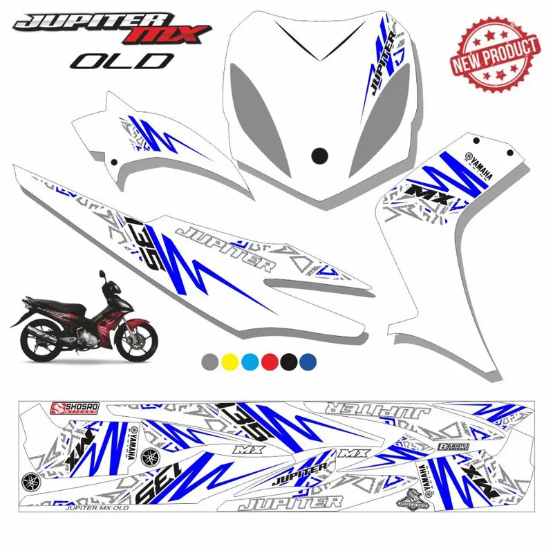 MOITIF TERBARU / STRIPING JUPITER MX LAMA / STIKER STRIPING VARIASI JUPITER MX OLD KARBU 7