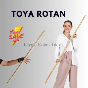 Tongkat Serbaguna – Tongkat Rotan Panjang 100 cm hingga 200 cm, Diameter 2-2,5 cm Untuk Beladiri Keamanan Ketahanan Kokoh Kuat