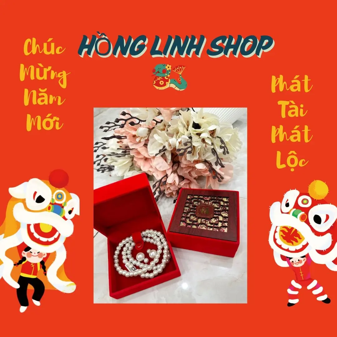 Bộ vòng ngọc trai tống gia 3 món ( vòng cổ + vòng tay + hoa tai )