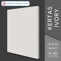 Gambar Margono Kertas Ivory Super Tebal 300 / 350 / 400 gsm A4 / F4 - 50 lembar - 300 gsm - A4 dari Margonopaper Kota Semarang 1 Tokopedia