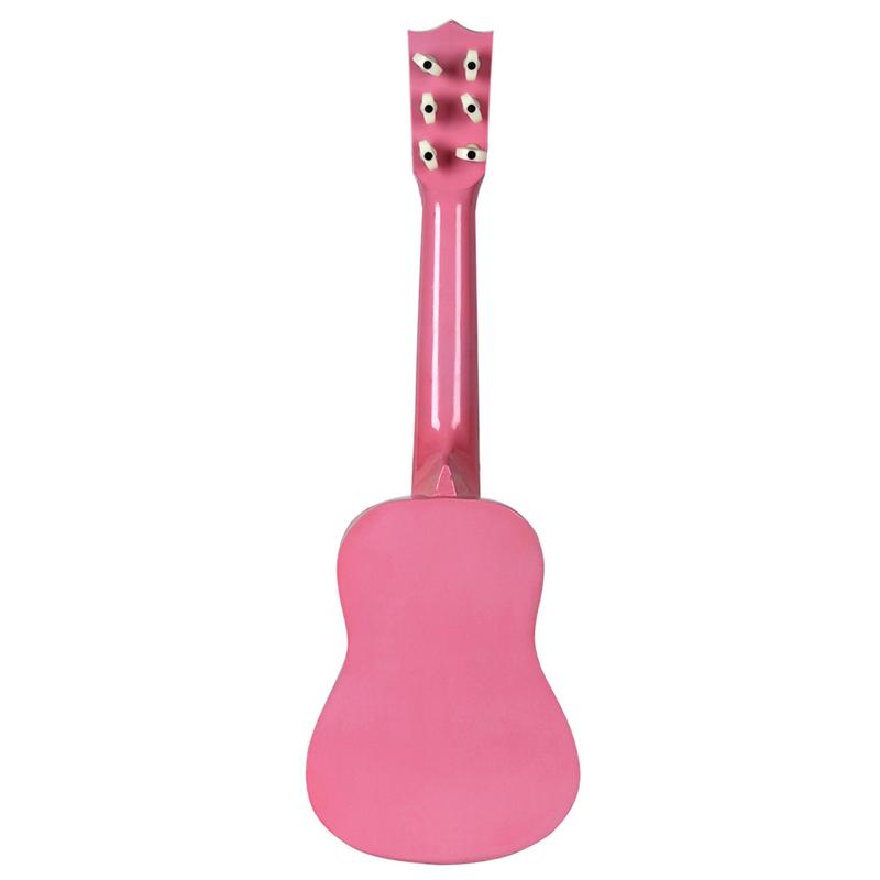 Product Introduction of Cross-border Hot-selling Colorful Basswood 21inch Small Guitars Children's Toys Playable Wooden Guitars Wholesale Starting from 20pcs Guitar 7