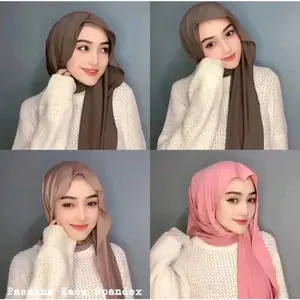 hijab pashmina kaos jersy/ pashmina kekinian