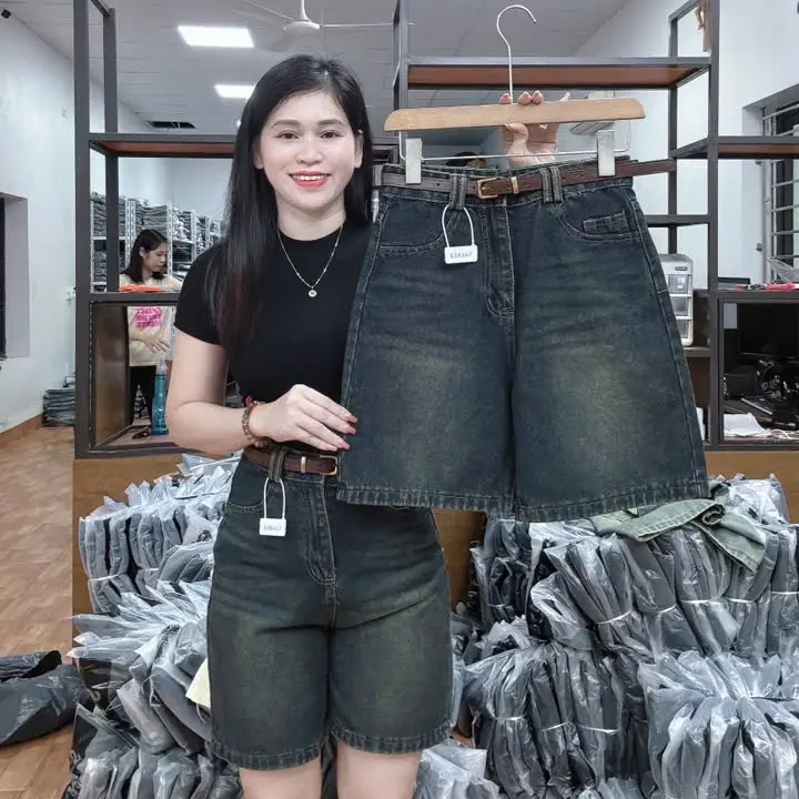quần bò ngố trơn quốc dân , quần jeans nữ jean
