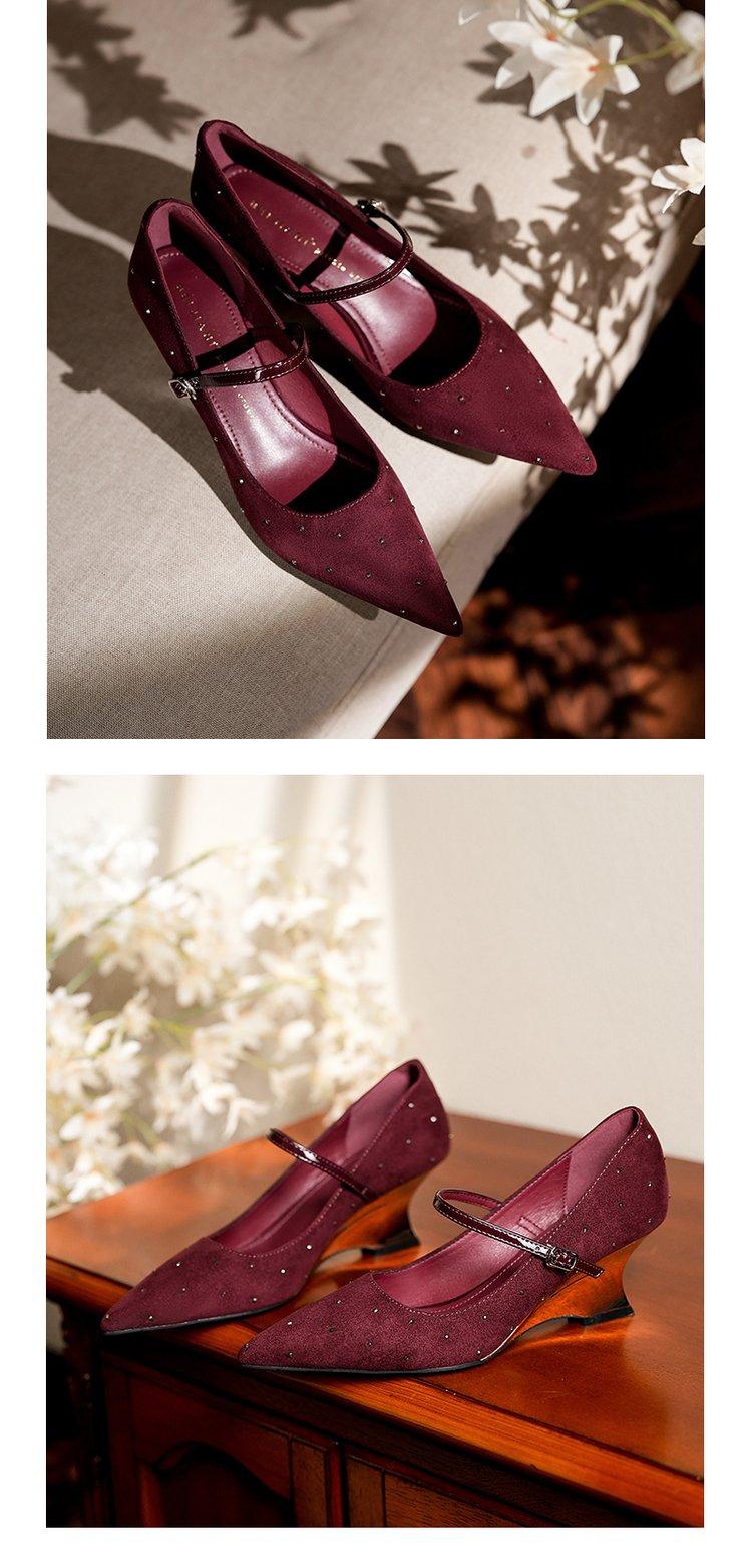 Product Introduction of Sexy women's high heels Pointed rubber buckle 17