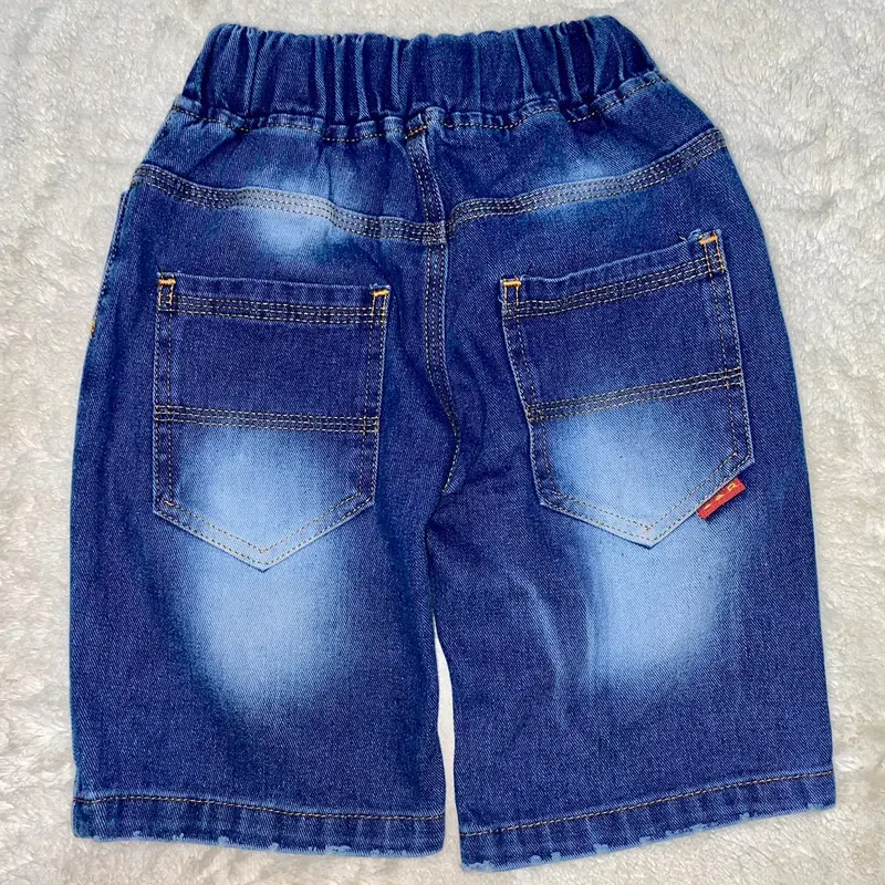 celana jeans pendek anak bio wash C&R 5-8 tahun 2