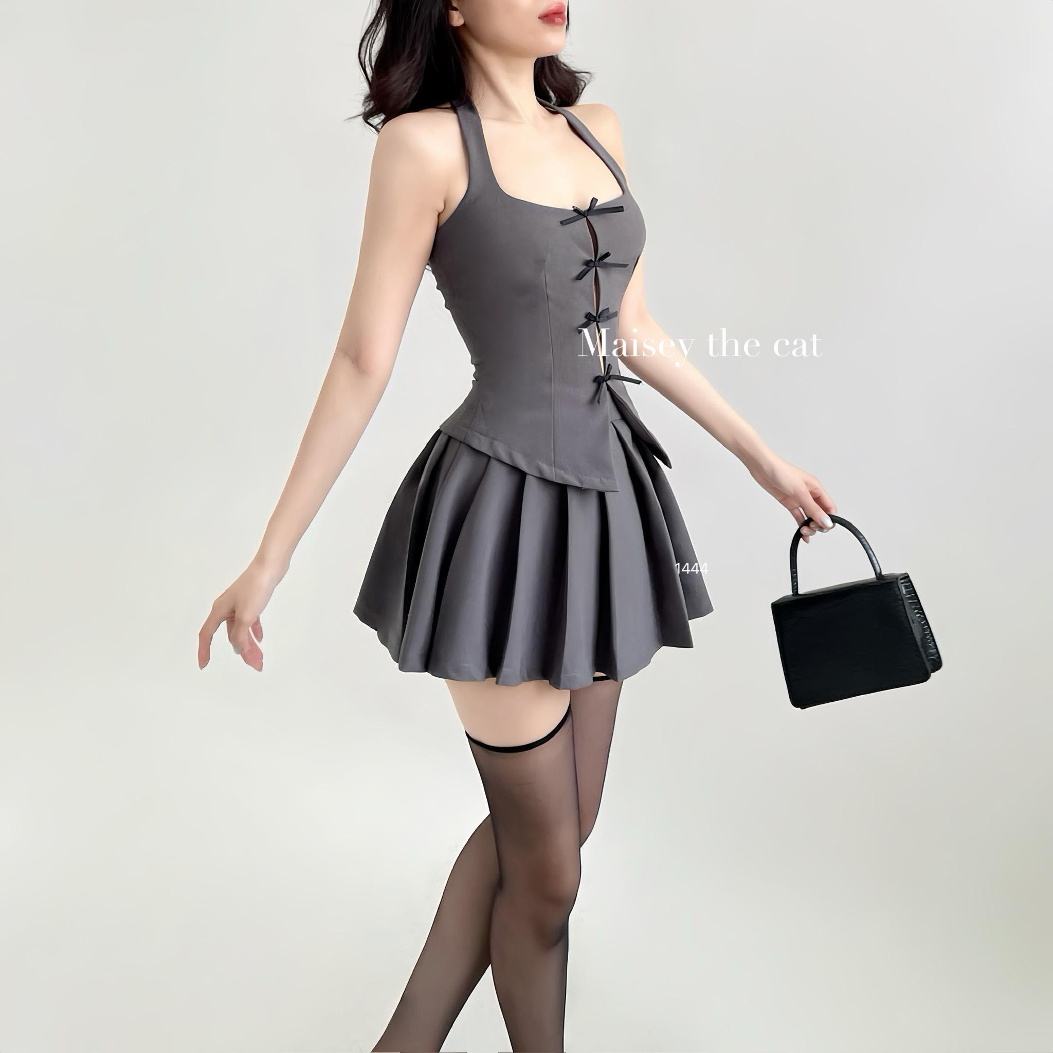 SET VÁY ÁO NƠ NHỎ XINH HỢP XU HƯỚNG THỜI TRANG