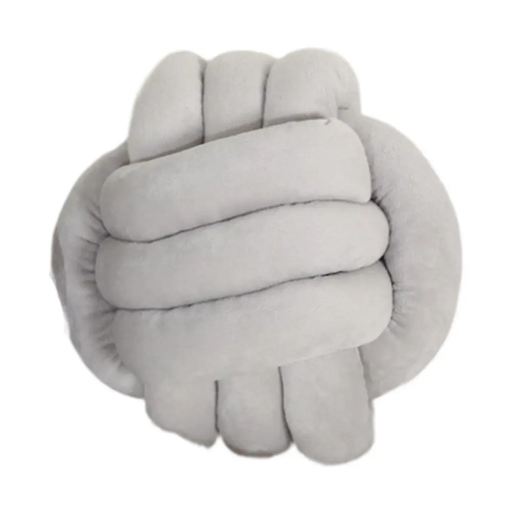 Knot Pillow Ball Aesthetic Round Decoration Handmade Cute Soft Decorative Decor Throw Pillow for Sofa Bedroom Home Couch Chair