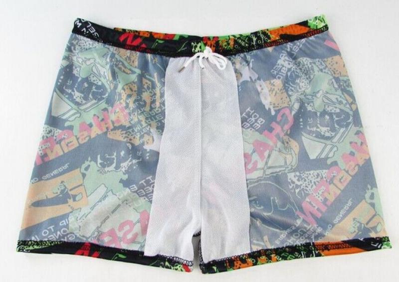 Product Introduction of Summer Adult Men Fashion Swimming Trunks Wholesale Black Quick-Drying Free Size plus Size Boxer High Elastic Middle Youth Swimming Trunks 16