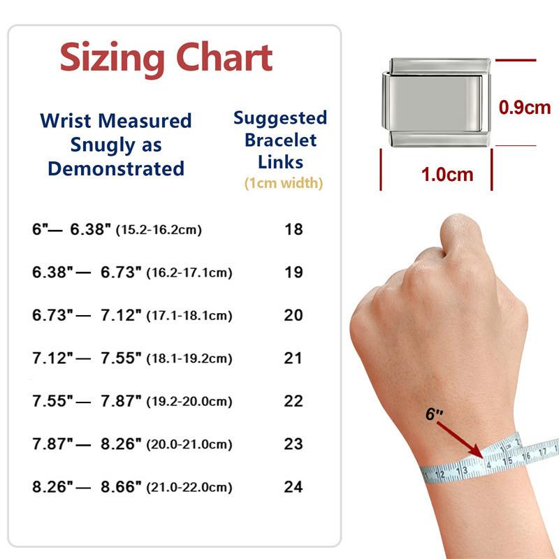 Product Introduction of Charm Italian Modular Charm Bracelet Links Fit 9mm Bracelet Stainless Steel DIY Making 18