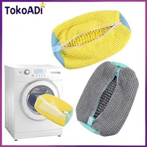 Shoes Laundry Bag Kantong Kain Cuci Sepatu Washing Bag For Shoes Net Fluffy Fibers Tas Cuci Sepatu