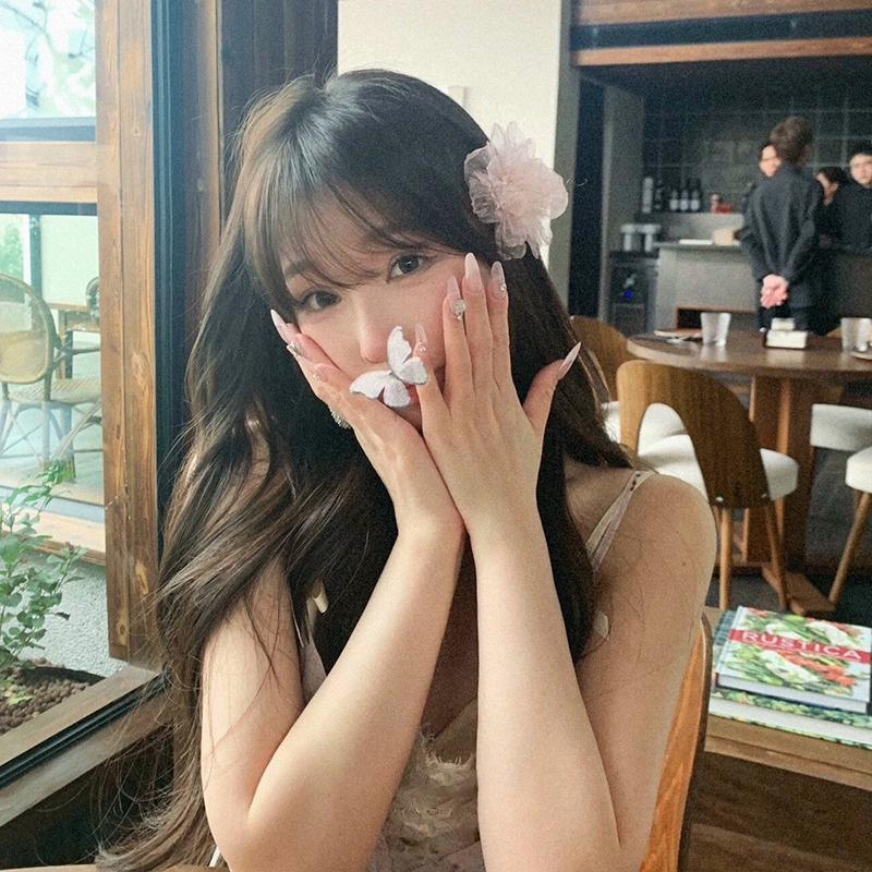 Kẹp Tóc Hoa Organza, Siêu Thanh Lịch, Phong Cách Pháp, Thích Hợp Cho Mùa Xuân Và Mùa Hè, Du Lịch Và Đi Chơi, Kẹp Tóc Mỏ Vịt, Kẹp Bên, Phụ Kiện Tóc 2