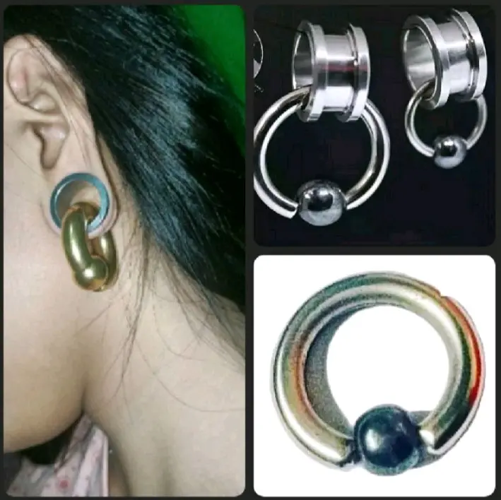 Anting robagin / Pemberat piercing / bandul percing Laki-laki
