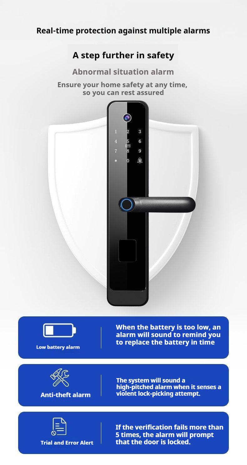 Product Introduction of Fingerprint Lock Home Password Lock Smart Door Lock Anti-theft Door Entry Electronic Lock Smart Fingerprint Lock 19