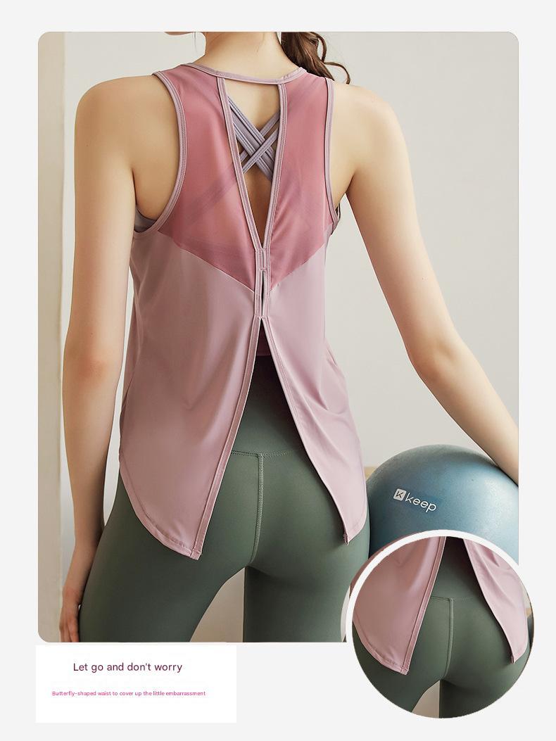 Product Introduction of Áo Ngực Thể Thao Dáng Rộng Và Áo Ba Lỗ Tập Yoga, Dành Cho Nữ, SHQX, Thiết Kế Hở Lưng Thoáng Khí, Thích Hợp Tập Gym Và Chạy Bộ 5