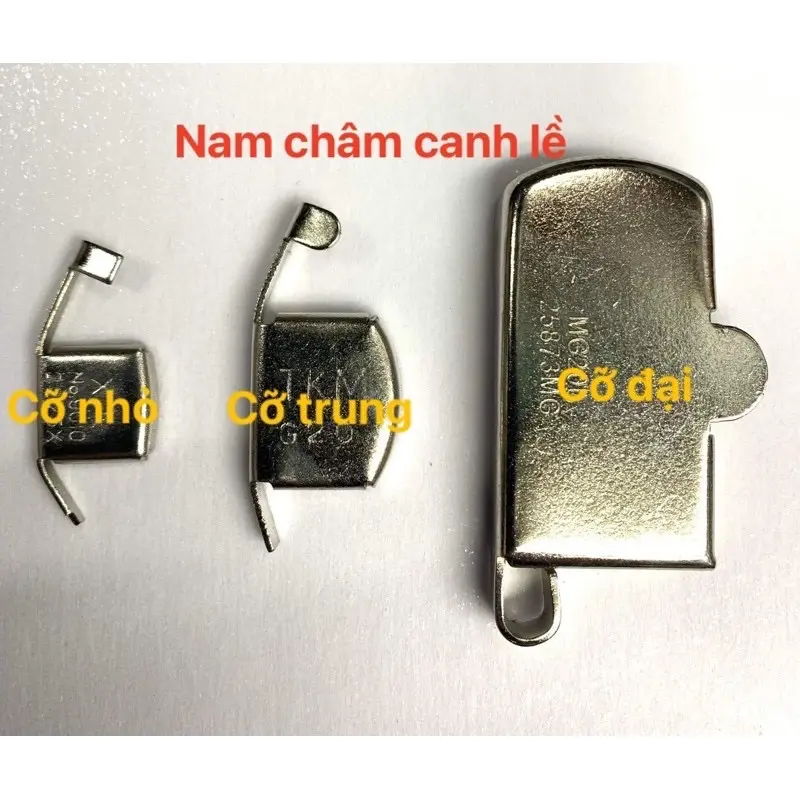 Nam châm canh lề vải, Cữ hít có size nhỏ,trung,lớn 0